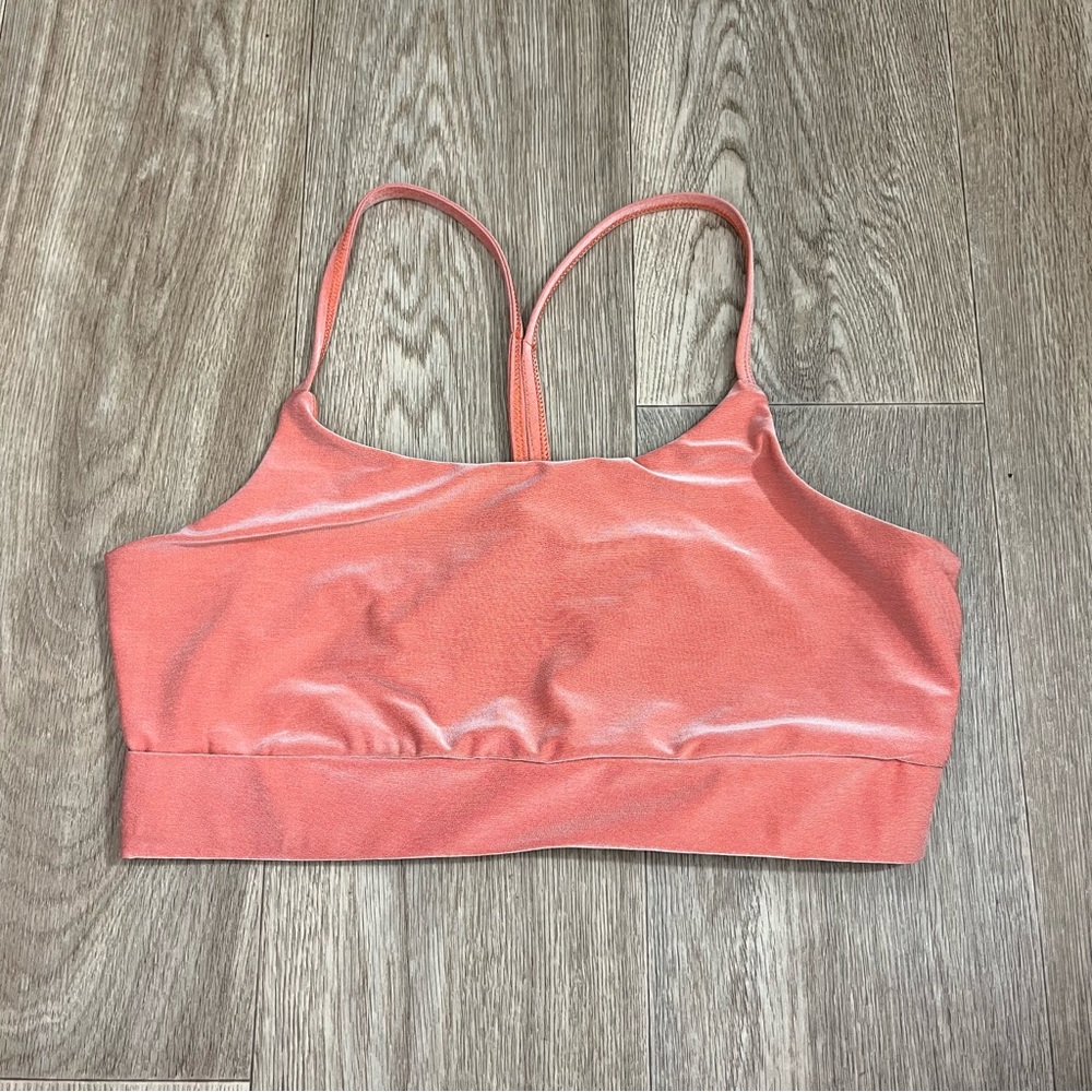 Anthropologie Twenty Montreal Coral Colorsphere Sports Bra size large